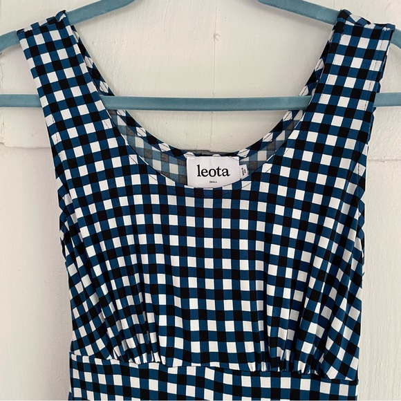 Leota Gingham Midi Dress, Size Small - Picture 7 of 9